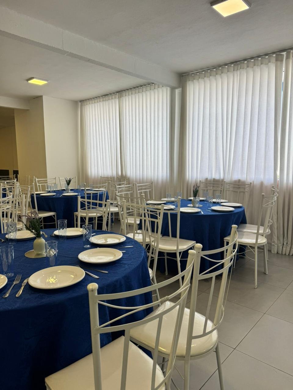 Vista geral do salão